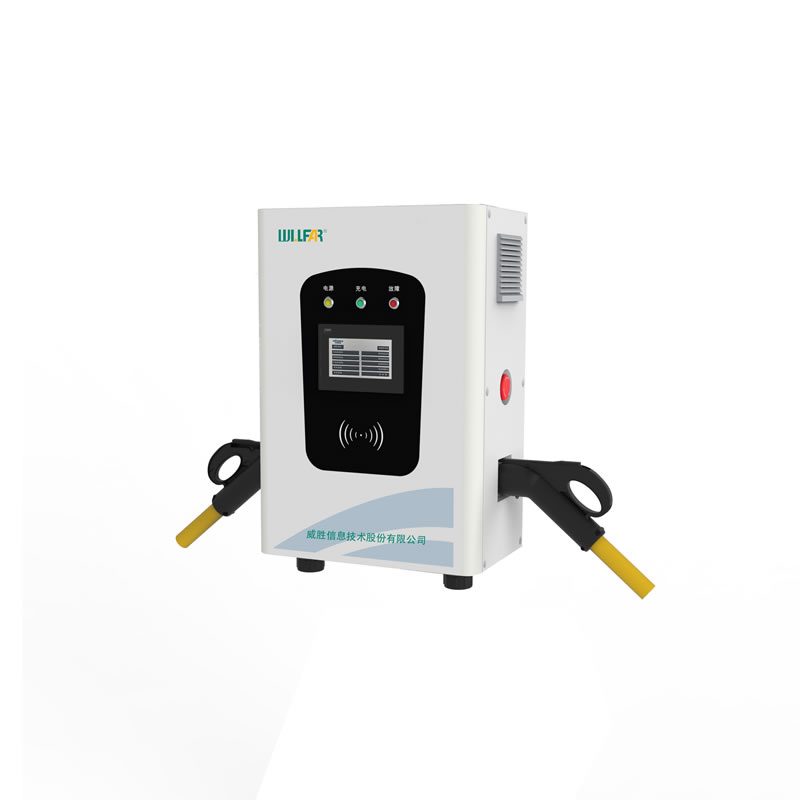 White / Black Electric Vehicle DC Charging Stations 40kW Durable PVC Steel Material